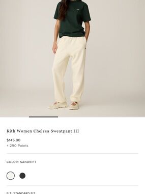 Kith Women Chelsea Sweatpant III - Sandrift Cream